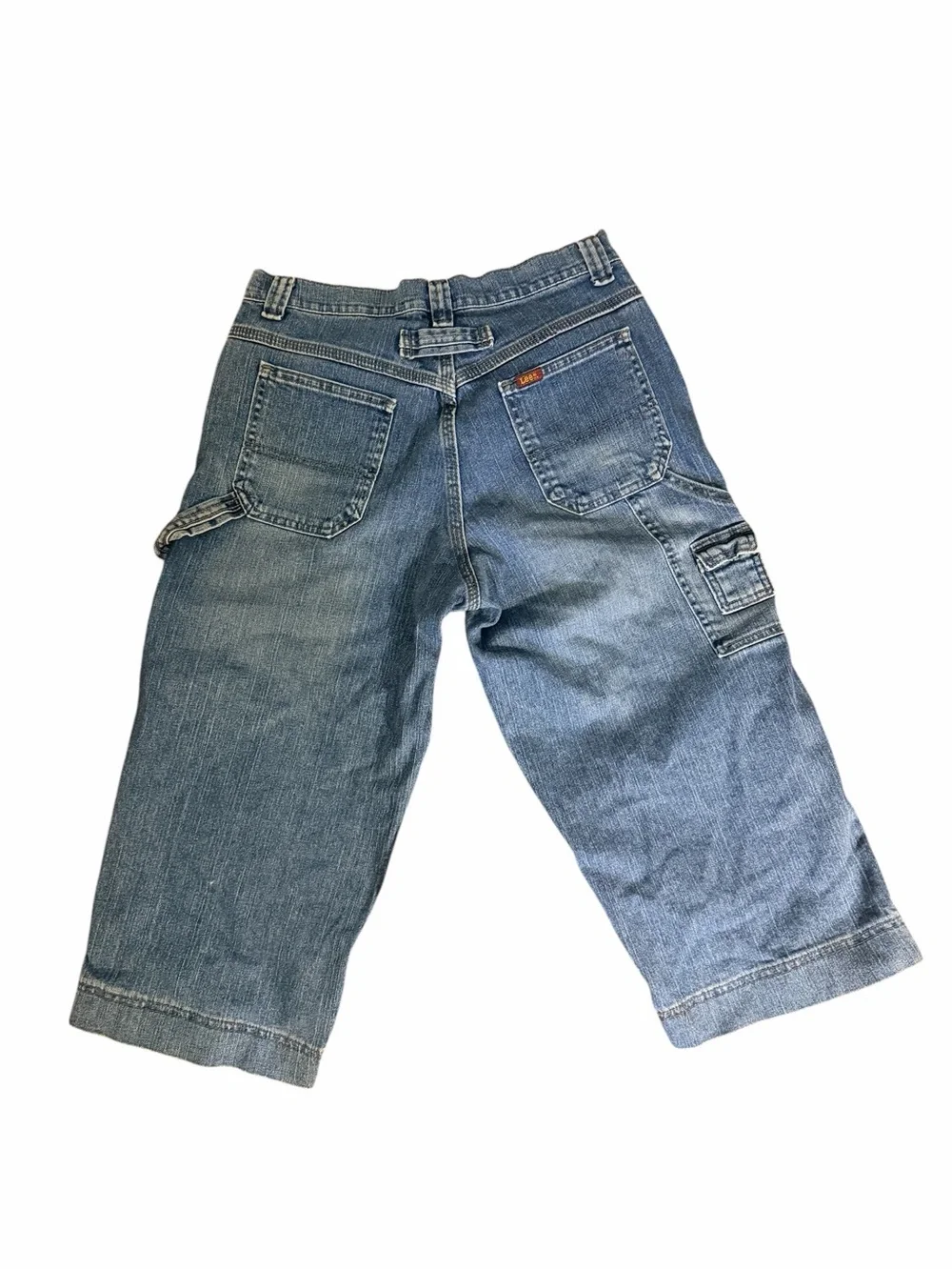 Lee Vintage Y2K Denim Bermuda Shorts Unisex size 31 Utility Carpenter Skater